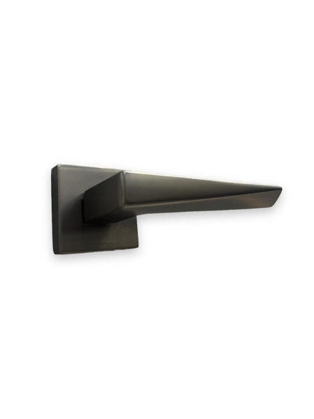 Poignée de porte Madrid avec rosace, anthracite